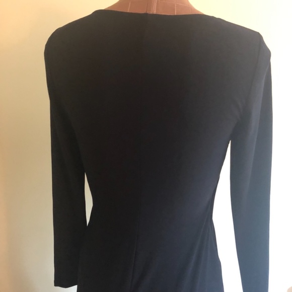 Ralph Lauren Evening Long V-Neck Faux Wrap Dress (Roomy 2) - Picture 7 of 17